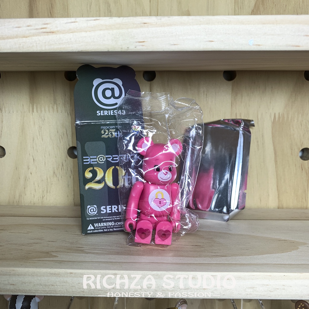 【RICHZA STUDIO】BE@RBRICK 43代盒抽隱藏版 CAREBEARS 桃紅色愛心熊 天氣熊 庫柏力克熊