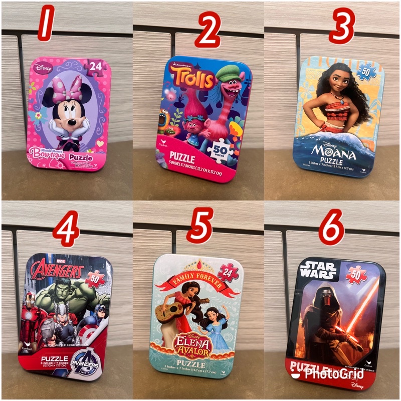 單售區 全新 現貨 Costco 好市多 代購  迪士尼 Disney Puzzles 鐵盒 拼圖