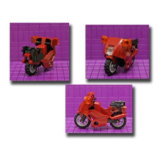 [樂高零件]暗紅色全罩式機車