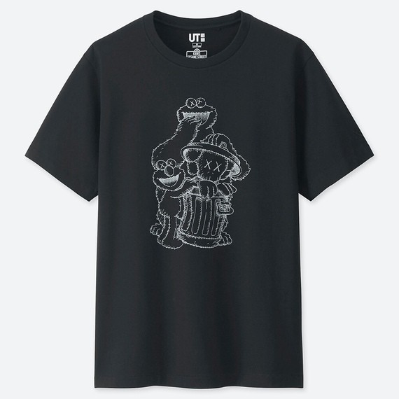 「 bn超級邦妮」 KAWS ✖️ UNIQLO UT 芝麻街 手稿圖 短袖 上衣 短T Tee Logo 村上隆
