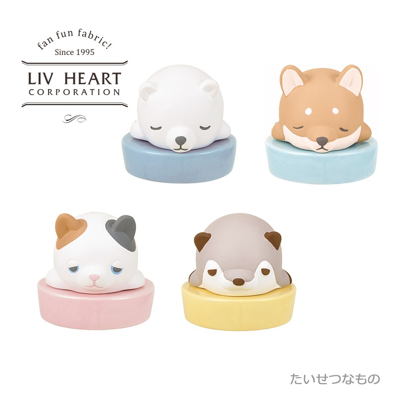 日本 LIV HEART 麗芙之心柴犬玩偶擴香器陶瓷公仔桌面小擺件臥室香薰客廳裝飾可愛