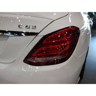 台灣之光 W205 16 18 15 17 年c200 C300 C180 專用原廠款歐規高階led紅白光條光柱尾燈 蝦皮購物