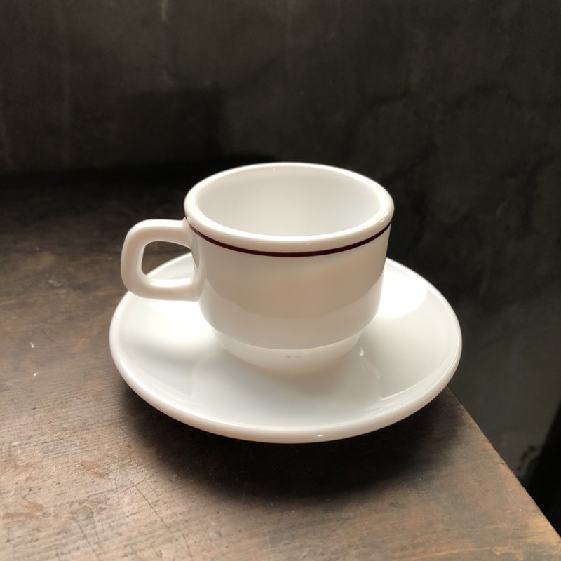老件 Arcopal France 義式濃縮咖啡杯