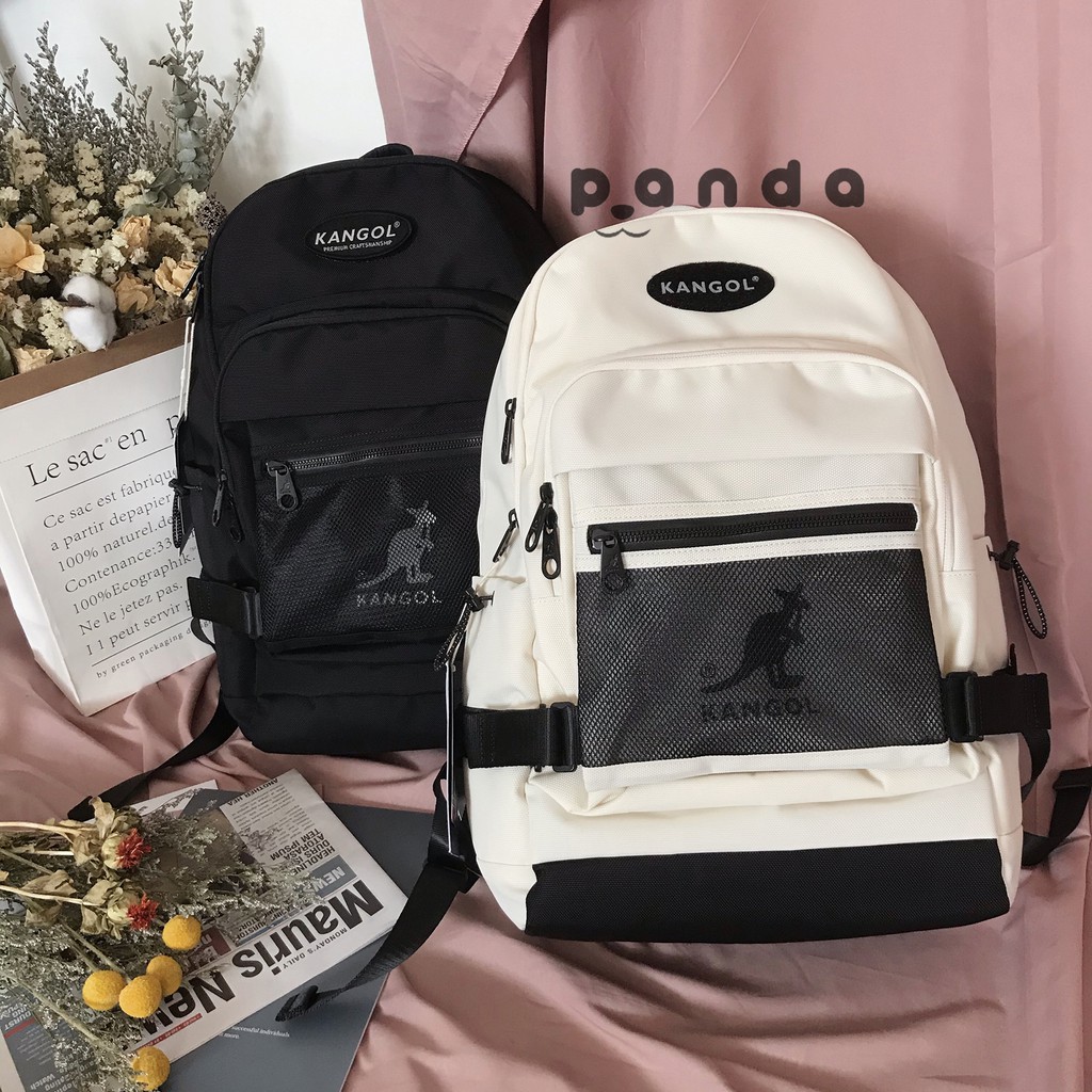 韓國帆布包kangol 1353 後背包書包20新款袋鼠雙肩包筆電包大容量包 蝦皮購物