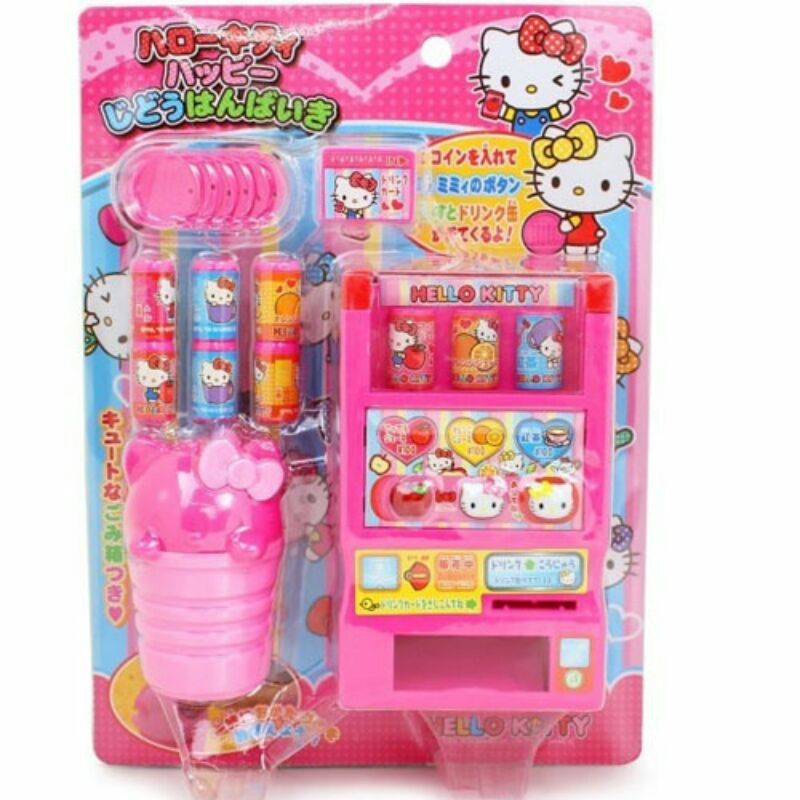 [B&amp;R]日本 Sanrio  Hello Kitty 飲料販賣機 附造型回收桶 玩具