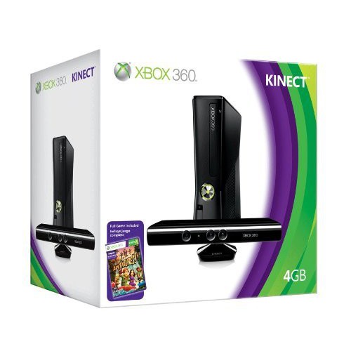 全新未拆封Xbox 360 4G 主機+Kinect同捆 內含 大冒險+運動大會究極版