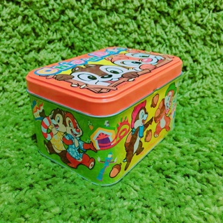 日本 迪士尼樂園限定 奇奇蒂蒂 造型鐵盒 收藏 裝飾