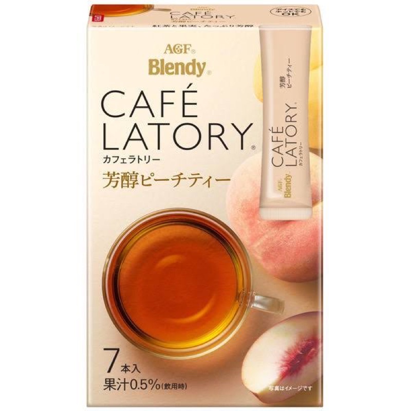 日本 AGF Blendy Latory 水果茶粉 蜜桃風味 蜜桃 水果45.5G