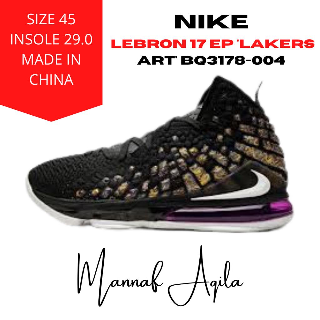 耐吉 Nike Lebron 17 EP LAKERS 男子籃球鞋
