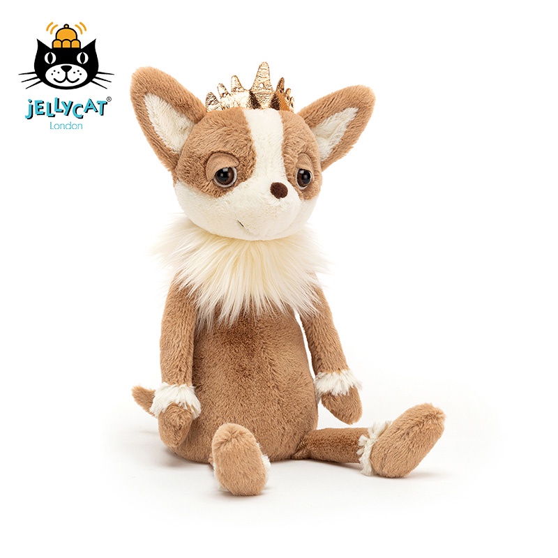 jELLYCAT英國正版新品公主吉娃娃狗柔軟安撫兒童毛絨玩具公仔送禮娃娃填充玩具