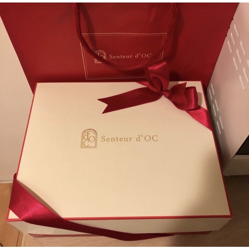 南法香頌 紅色緞帶禮物盒+紙袋🎁