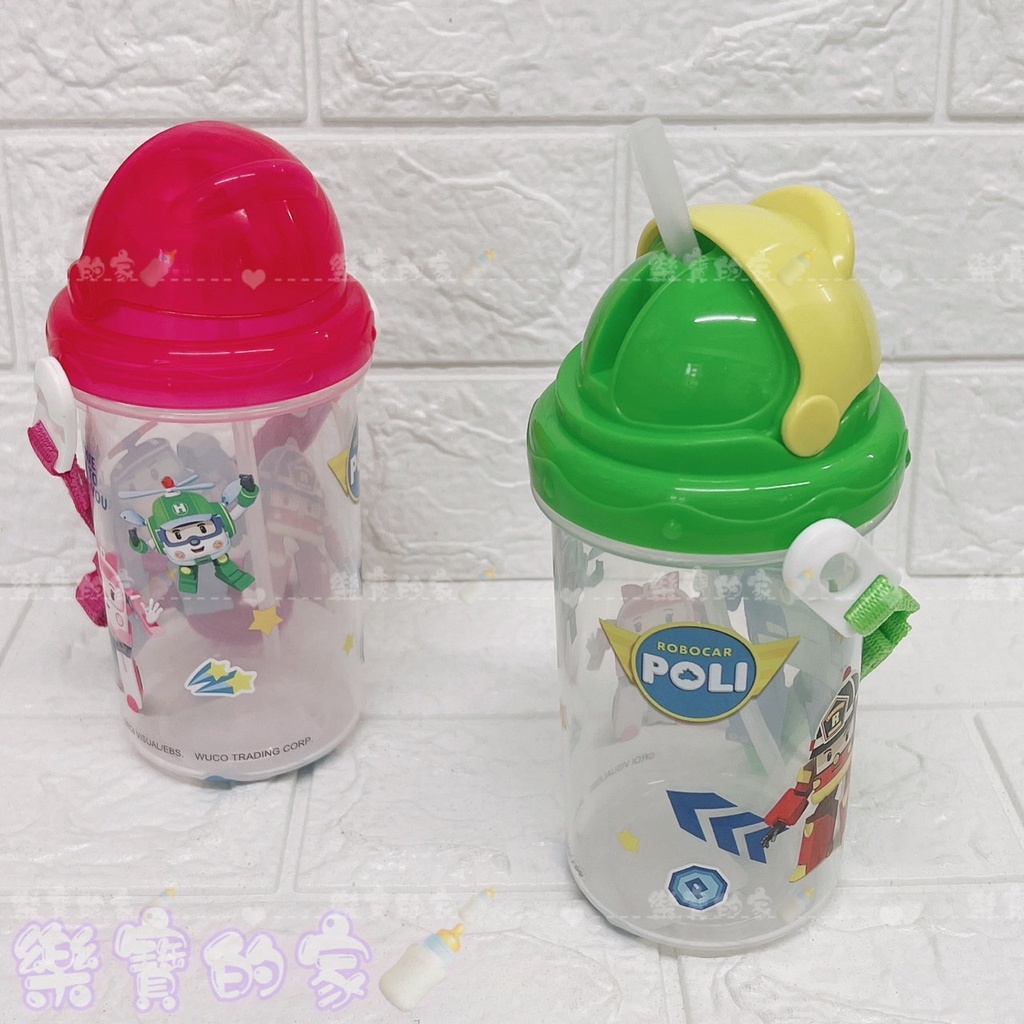 【臺灣製造】POLI 滑蓋水壺420ml 兒童水壺 圖案隨機 救援小隊 波力  安寶 羅伊  赫利【公司貨】樂寶的家🍼