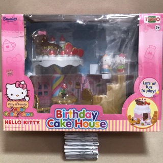 正版Hello Kitty 蛋糕屋 KT生日蛋糕 蠟燭 家家酒玩具