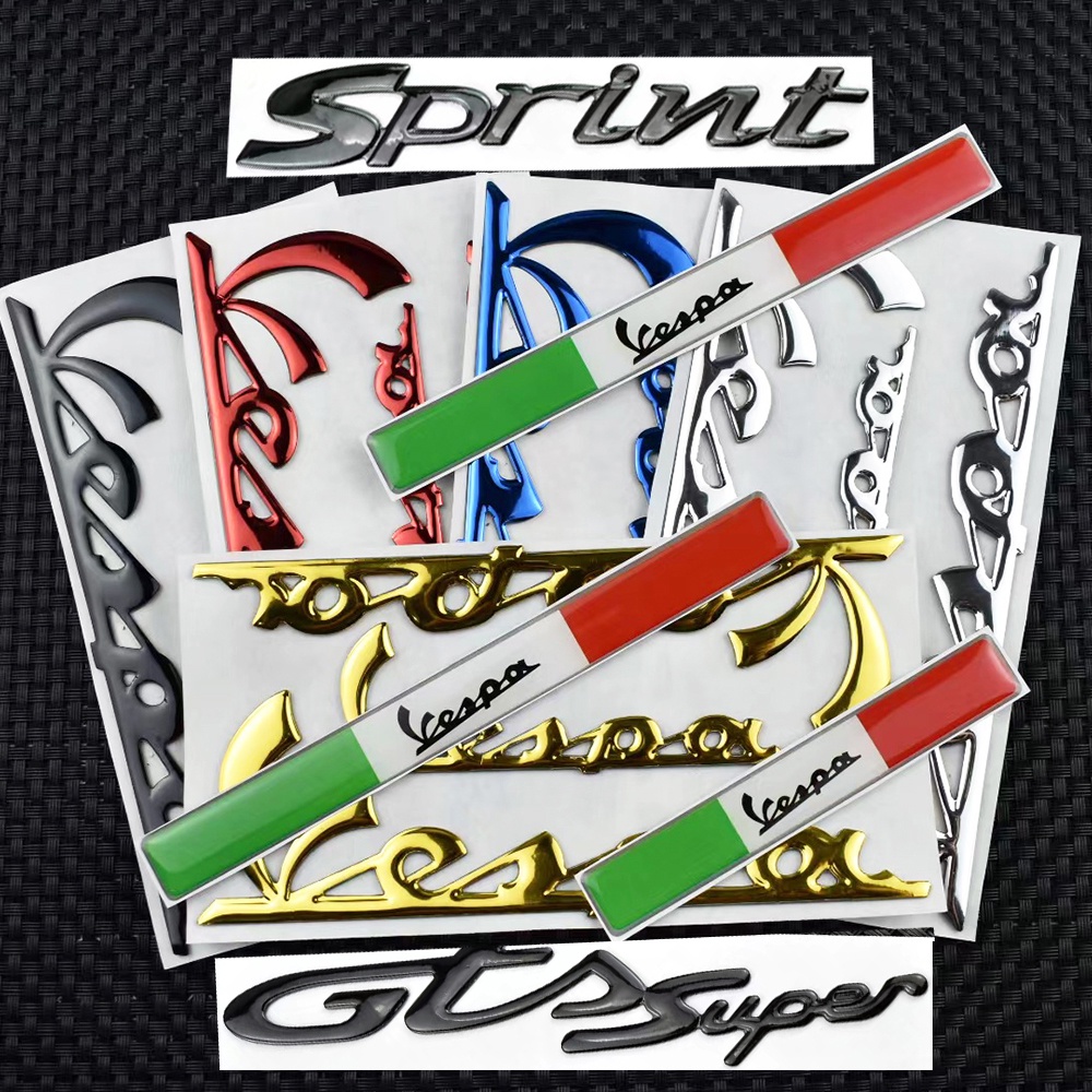 尺寸三維意大利徽章標誌貼紙貼花適用於 PIAGGIO Vespa GTS300 LX125 LX150 125 150