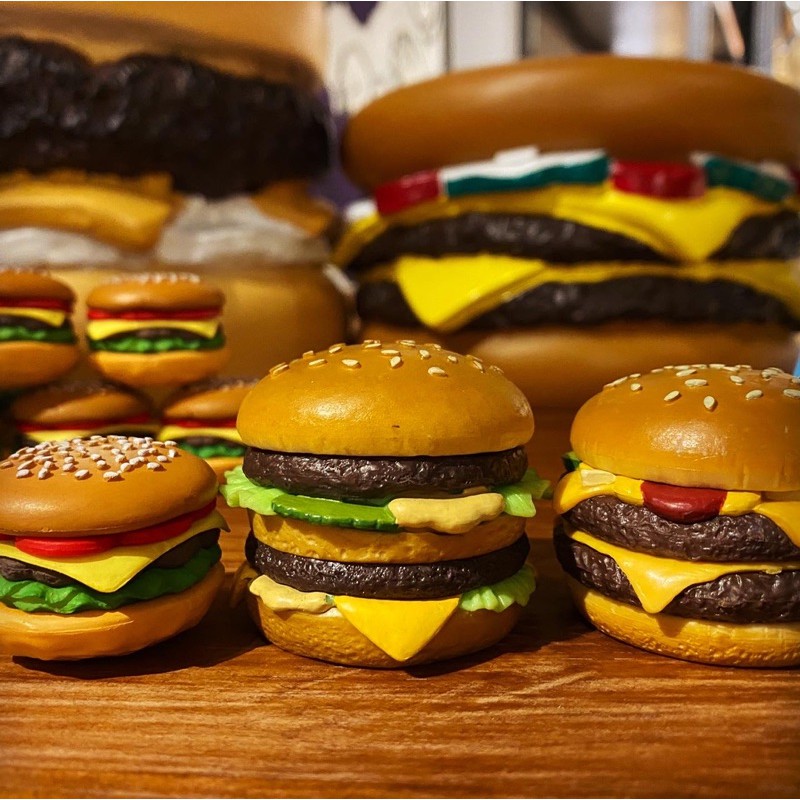 Burger 漢堡 大麥克 雙層牛肉吉事堡 美式漢堡 吊飾 有趣小物 擺件