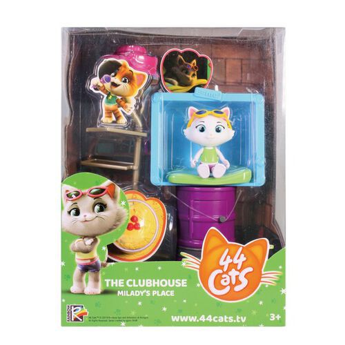 2 Kids<44CATS> NG盒損 四喜貓 角色人物豪華玩具組 米樂蒂 milady 原價599