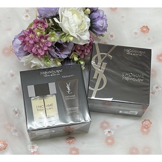 『☆AYP香氛賣場☆』YSL L'HOMME 天之驕子男性淡香水禮盒(100ML香水+50ML沐浴膠)