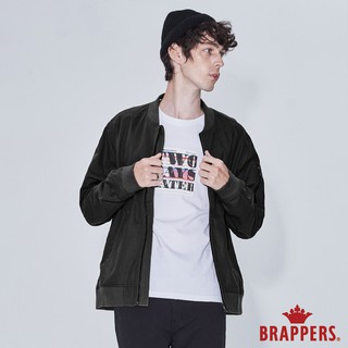 BRAPPERS 男款 率性休閒飛行外套-黑
