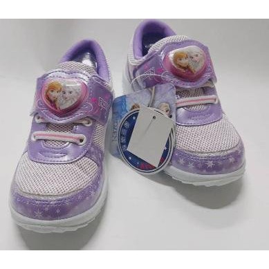 ♔公主城堡♔迪士尼 冰雪奇緣 艾莎公主 電燈鞋 運動鞋