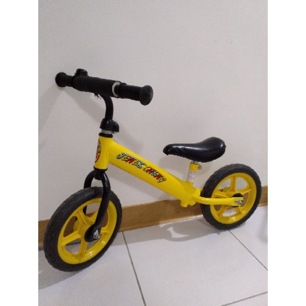 JS兒童平衡滑步車黃色（二手）