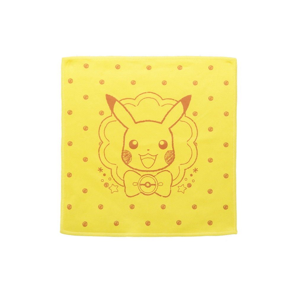 【OUTDOOR】Pokemon聯名款手繪風皮卡丘小方巾-黃色 ODGO21B16YL
