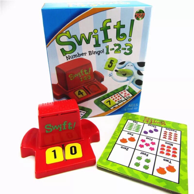 桌遊 Swift 眼明手快 賓果遊戲 英文數字配對 賓果連線 考驗反應力 桌遊 多人遊戲 益智玩具 早教 新亮點