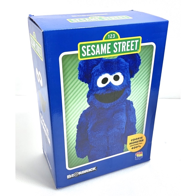 🐻全新拆驗🐻BE@RBRICK 400% Cookie Monster 芝麻街藍餅乾怪獸