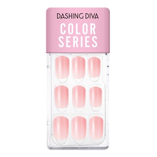 【DASHING DIVA】MAGICPRESS薄型美甲片_嫩粉紅 凝膠 DIY 設計穿戴甲 免照燈 透紅 粉透