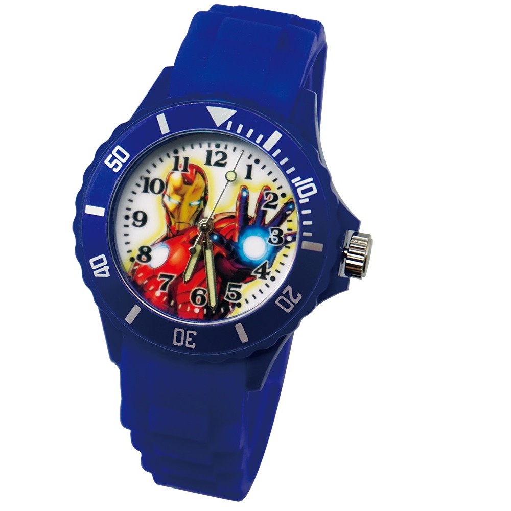 【時誠鐘錶】迪士尼原廠授權  鋼鐵人手錶  鋼鐵人兒童錶 鋼鐵人卡通錶 運動彩帶錶~漫威英雄款
