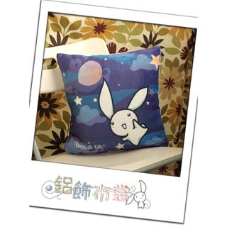 ［鋁飾布裳兔］原創插畫絨毛抱枕-夢想飛行