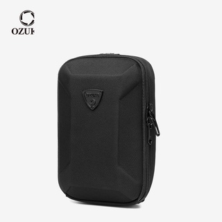 Ozuko 硬殼時尚韓式防水男士側揹包斜揹包