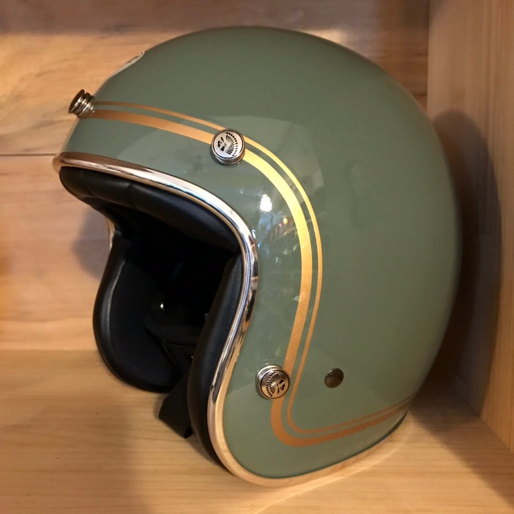 新款二代chief Helmet Ticuna系列3 4 安全帽 褐綠 通過台灣cns美國dot合格認證 蝦皮購物