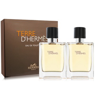 香水禮盒 Hermes 愛馬仕 Terre D'Hermes 大地男性淡香水禮盒 50mlx2