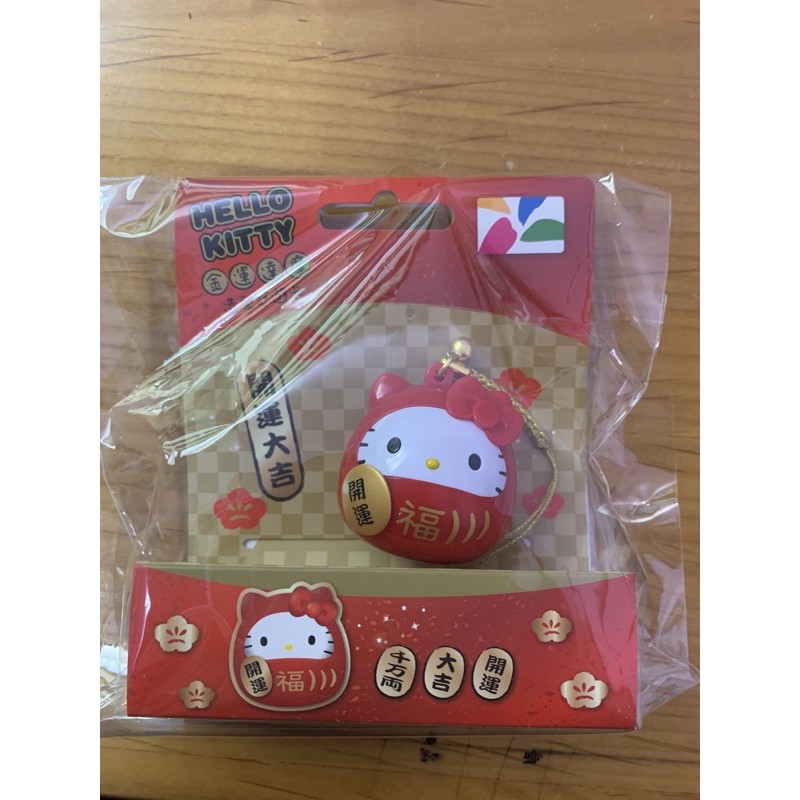 Hello Kitty 金運達摩造型悠遊卡
