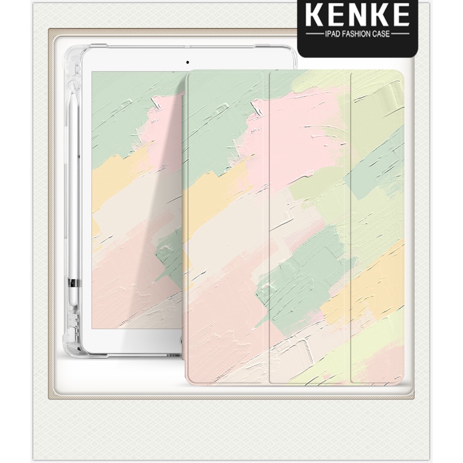 kenke ipad 保護套 可愛卡通 春天系列TPU 透明矽膠保護套for ipad 10.2 7th 8th 9th