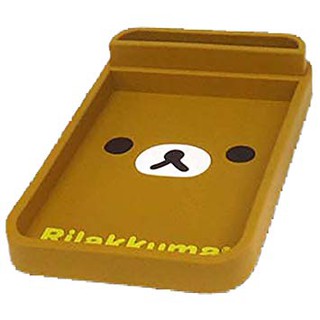 車之嚴選 cars go 汽車用品【RK179】日本Rilakkuma懶懶熊拉拉熊造型儀錶板 智慧型手機架收納盒