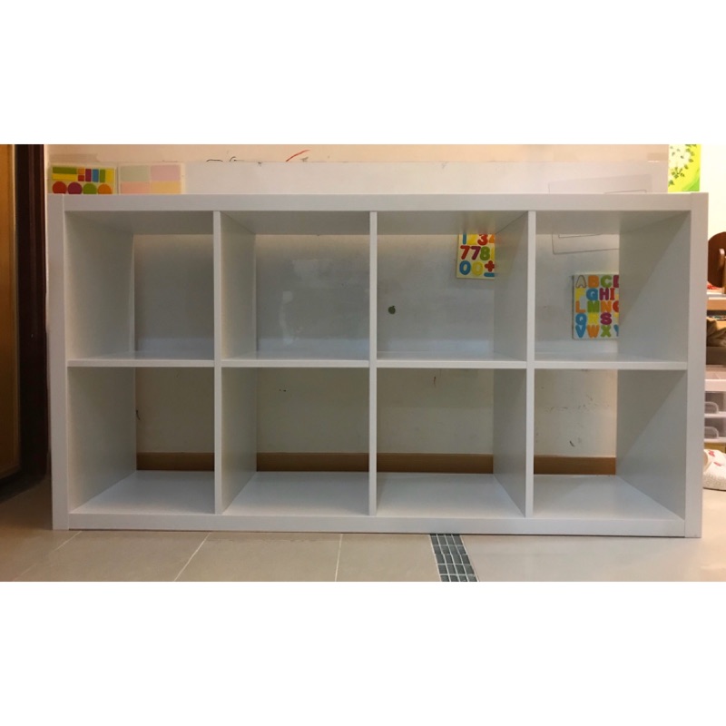 Ikea Kallax 白色8格收納櫃 蝦皮購物