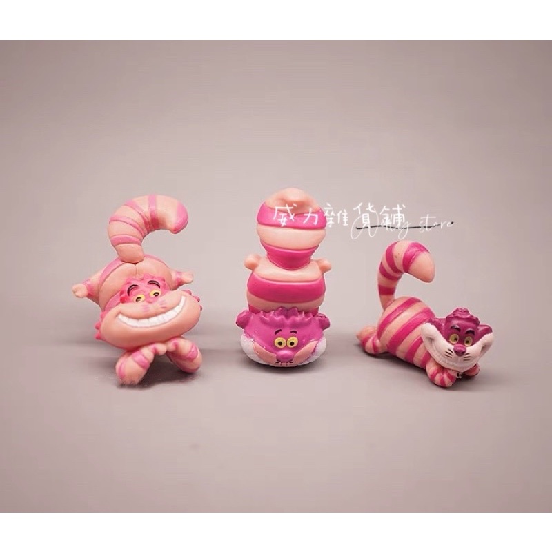 【絕版】迪士尼 咧嘴貓 妙妙貓 柴郡貓 愛麗絲夢遊仙境 公仔 模型 擺件