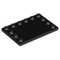 LEGO 樂高 零件 6180  變形平滑磚 4x6黑色 4100378