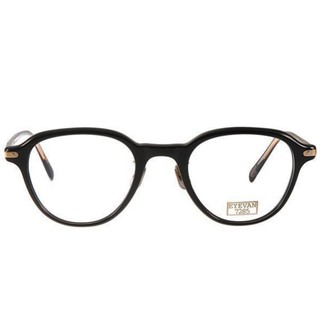 EYEVAN7285 眼鏡 EV313 C1002 (黑) 復古半圓框 光學鏡框【原作眼鏡】