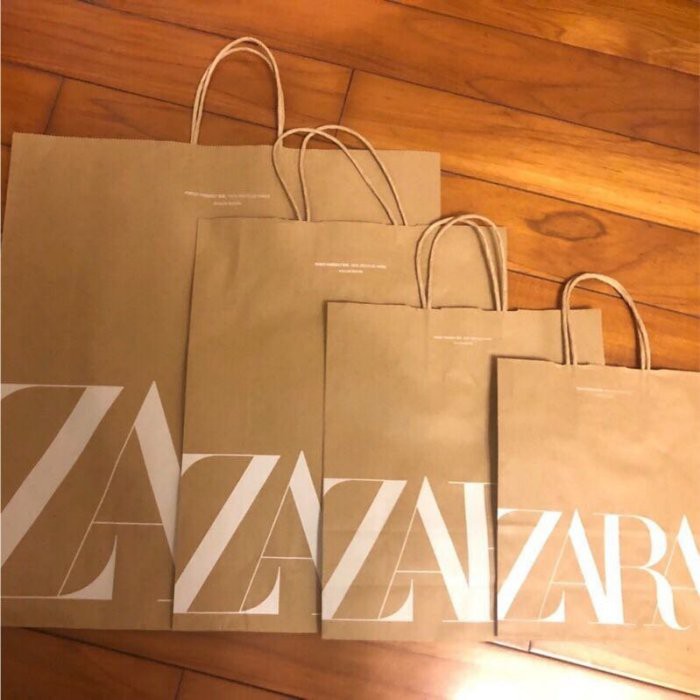 國外專櫃品牌紙袋~ZARA  H&amp;M紙袋/提袋/環保袋/購物袋/禮物袋