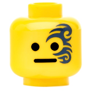-南港樂高- CitizenBrick citizen brick lego零件 紋身臉 刺青 人偶頭 膚色頭 黃頭