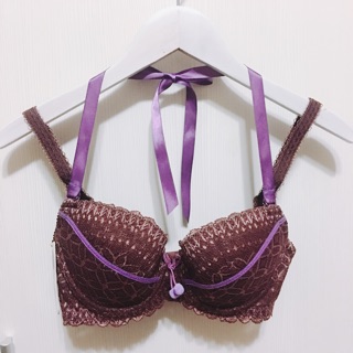 曼黛瑪璉 咖啡 櫻桃 拼色 肩帶可拆 成套內衣 70D/M 現貨