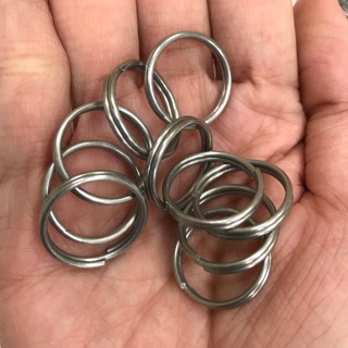 鑰匙環 鑰匙圈 白鐵不鏽鋼 防鏽 雙圈 垂釣 連接環 潛水環