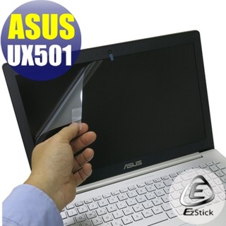 【EZstick】ASUS UX501 UX501VW UX501JW 靜電式筆電LCD液晶螢幕貼 (可選鏡面或霧面)