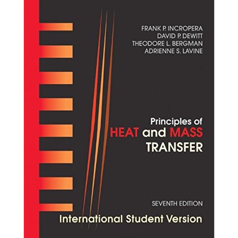 熱力/單操 principles of heat and mass transfer