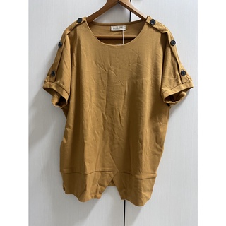 (全新)韓版 女大人短袖上衣 大尺碼 size：2L (XXL)