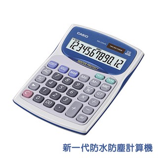 免運【CASIO 】新一代防水防塵計算機 WD-220MS-WE 12位數 大型顯示幕 稅率計算