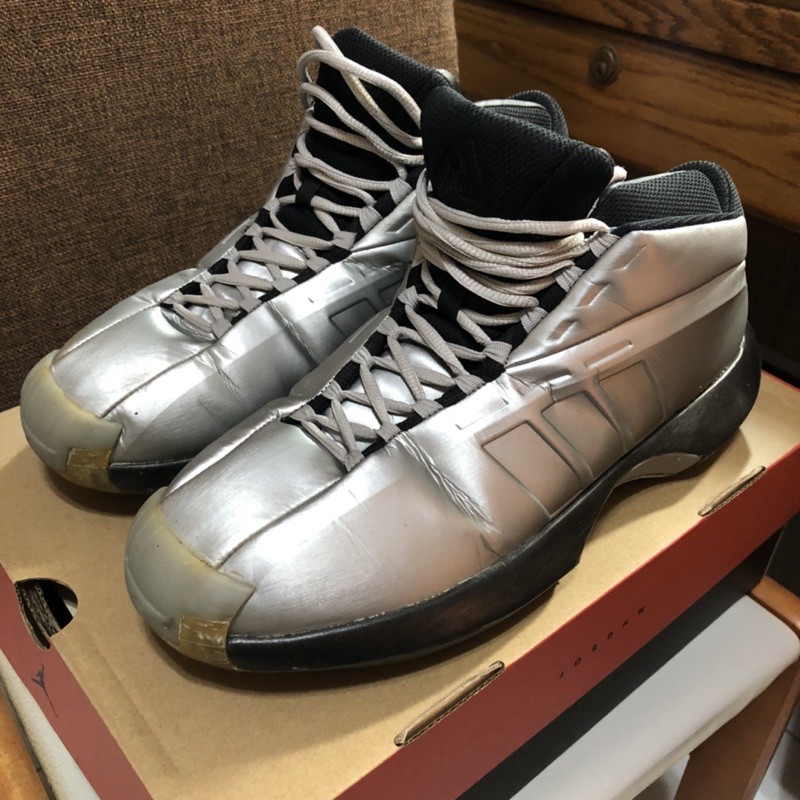 Adidas crazy 1 Kobe 銀色 US10.5 二手 籃球鞋
