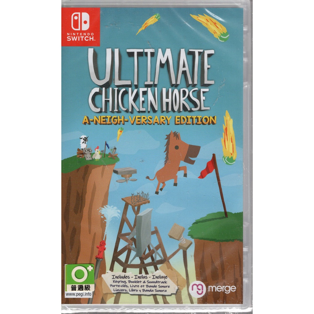 Switch遊戲NS 超級雞馬 鄰居版 Ultimate Chicken Horse 中文版【魔力電玩】